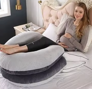 כרית הריון בצורת C לתמיכה שמחבקת ומקלה על הגוף